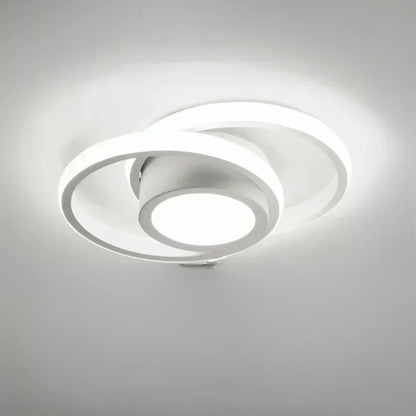 Skorter | Modern LED Ceiling Lamp with Double Ring Design - Twilight Rings