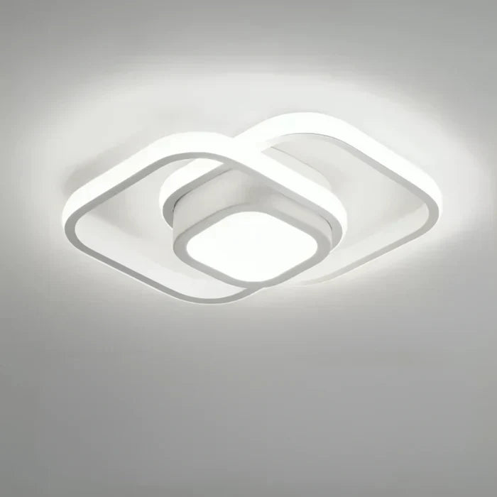 Skorter | Modern LED Ceiling Lamp with Double Ring Design - Twilight Rings