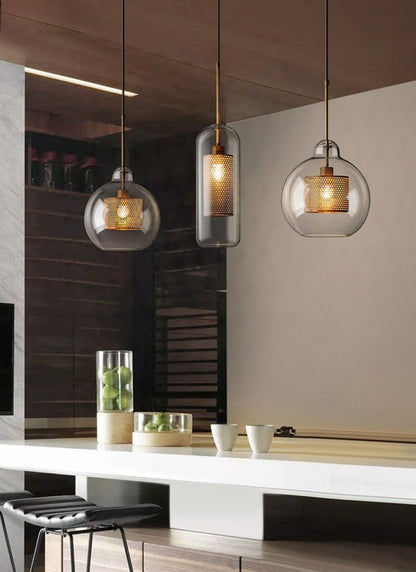 Modern Loft Glass Ball Pendant Light - SKØRTER