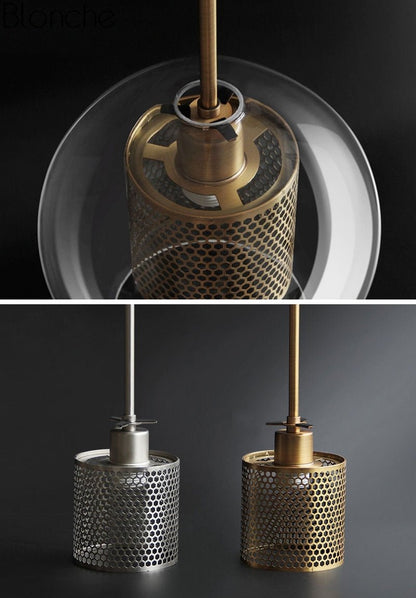 Modern Loft Glass Ball Pendant Light - SKØRTER