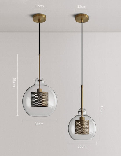 Modern Loft Glass Ball Pendant Light - SKØRTER