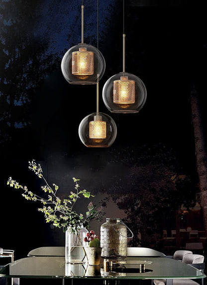 Modern Loft Glass Ball Pendant Light - SKØRTER