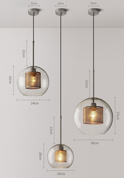 Modern Loft Glass Ball Pendant Light - SKØRTER