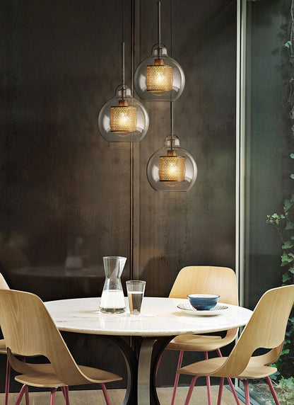 Modern Loft Glass Ball Pendant Light - SKØRTER