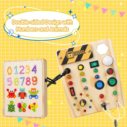 Skorter | Montessori Toddler Pinboard with LED Lighting - SparkleSense