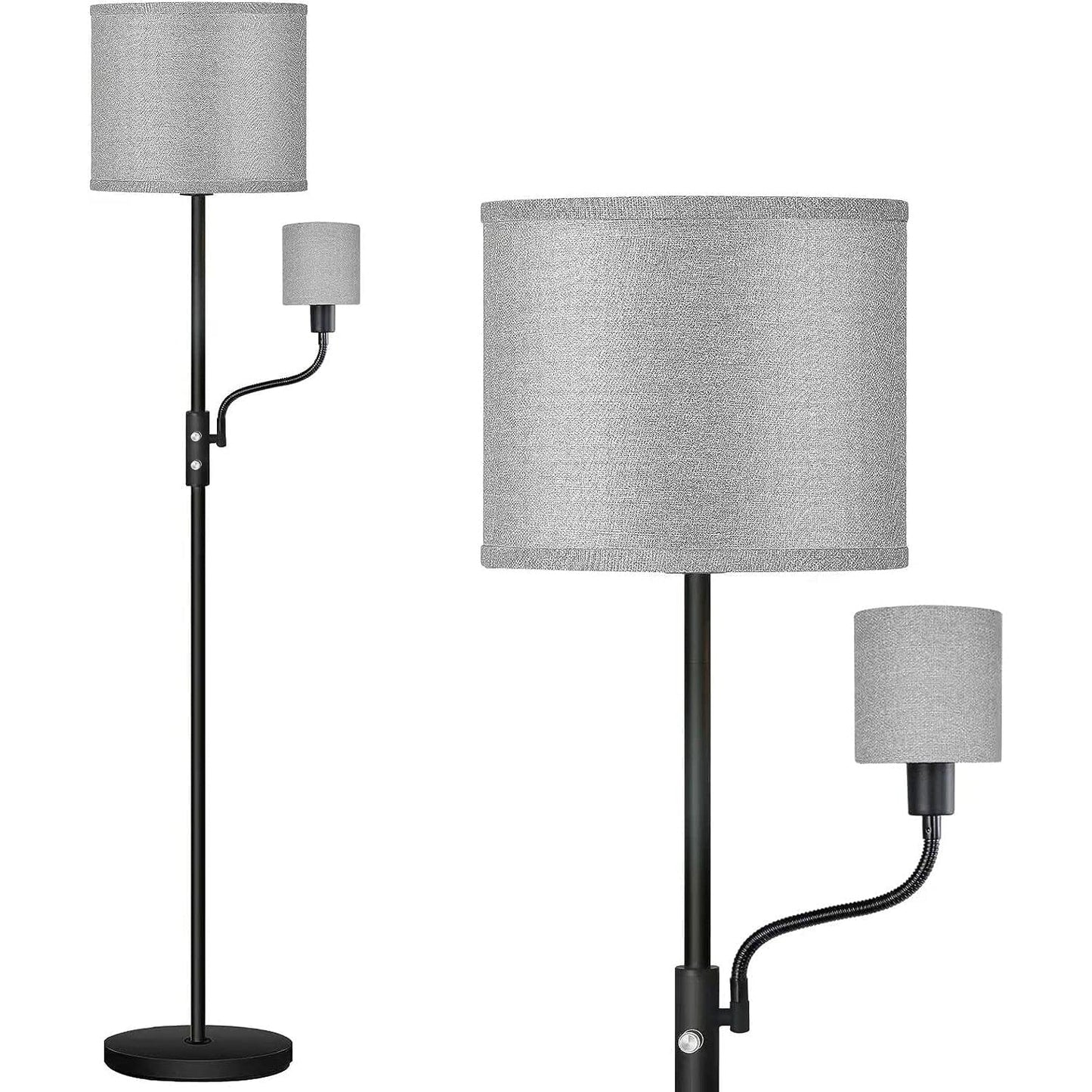 Skorter | Mother Daughter Floor Lamp with Linen Shade