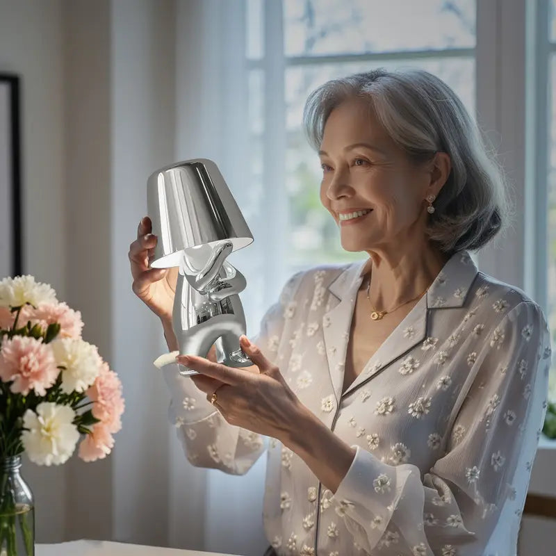 Skorter | 5 Brothers Wireless Table Lamp – Rechargeable LED Designer Lamp with Dimmable Light (Warm White)