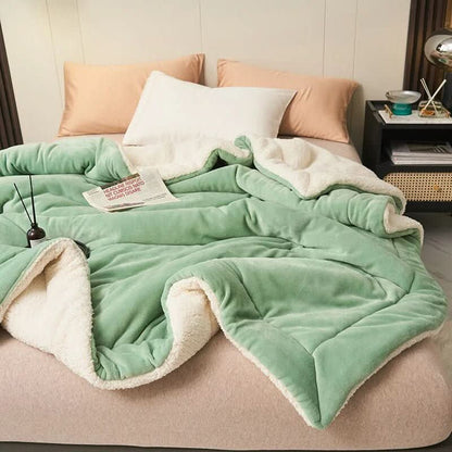 Skorter | Reversible Sherpa Fleece Blanket for Bed and Sofa