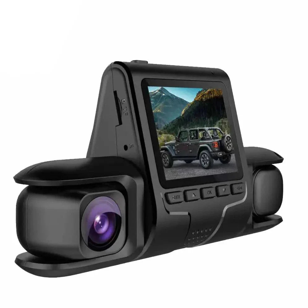 Skorter | Car Dashcam Recorder, 2.0 Inch Screen Dual Lens HD Night Monitoring Mini Dash Cam