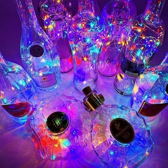 skorter | LED bottle light cork night light DIY decor