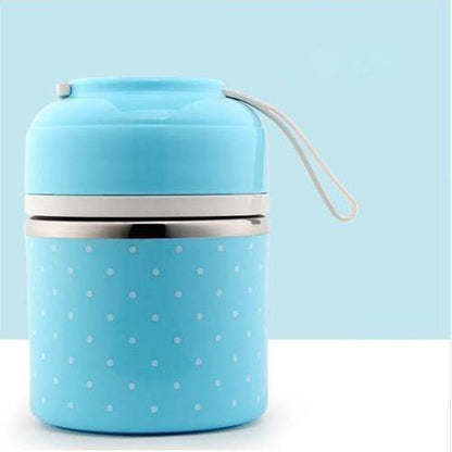 Skorter | Multilayer Cute Thermal Lunch Box Stainless Steel Food Container