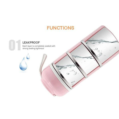 Skorter | Multilayer Cute Thermal Lunch Box Stainless Steel Food Container
