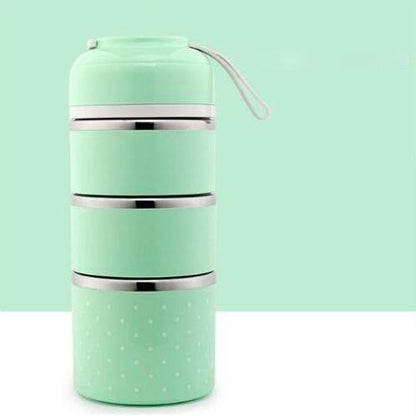 Skorter | Multilayer Cute Thermal Lunch Box Stainless Steel Food Container