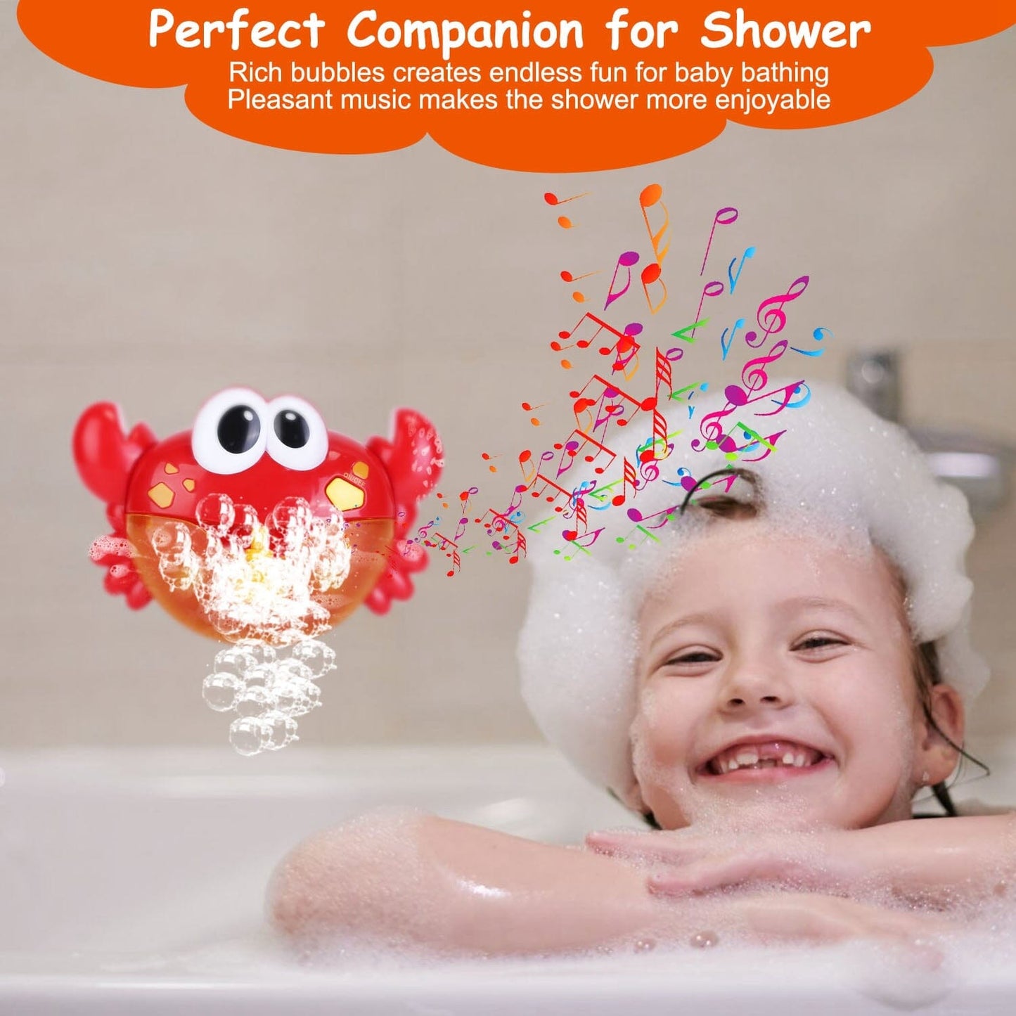 Skorter | Musical bubble bath maker for bathtub Toddler bubble machine