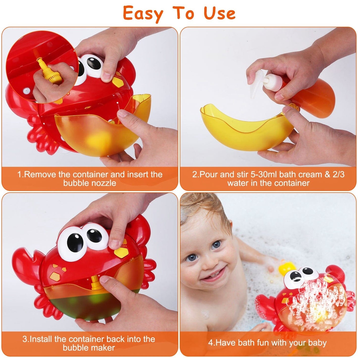 Skorter | Musical bubble bath maker for bathtub Toddler bubble machine