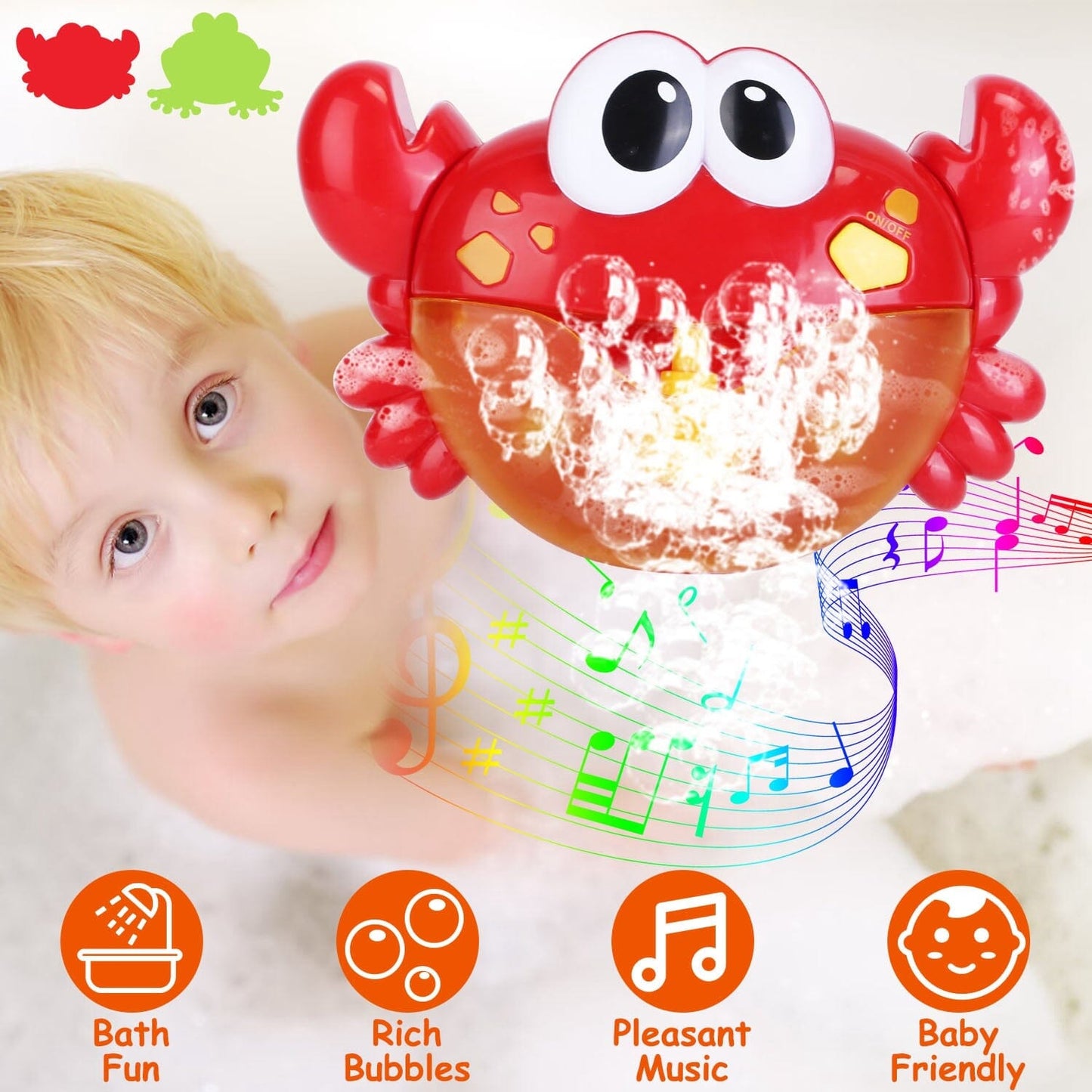 Skorter | Musical bubble bath maker for bathtub Toddler bubble machine