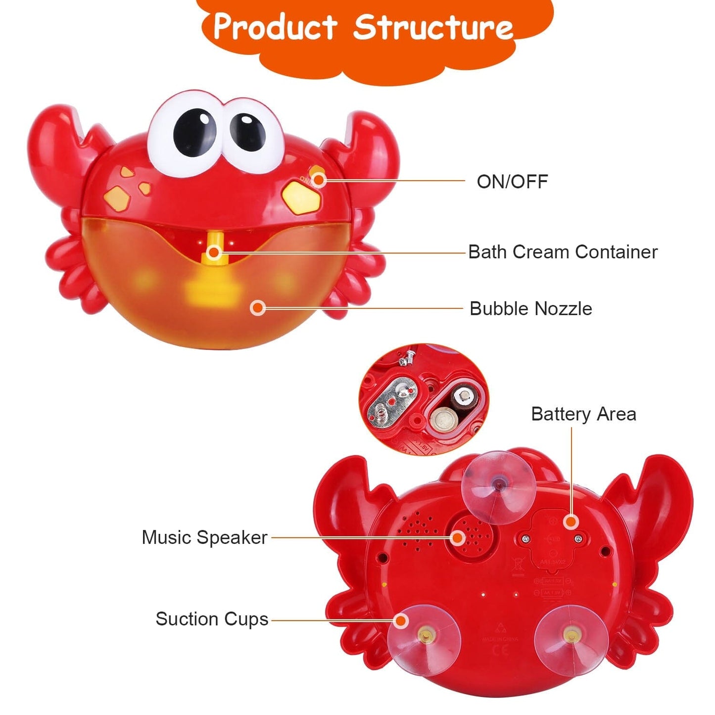 Skorter | Musical bubble bath maker for bathtub Toddler bubble machine