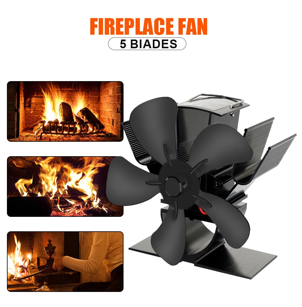 Skorter | Best Wood Burner Stove Fan for Log Burning Fire Stove