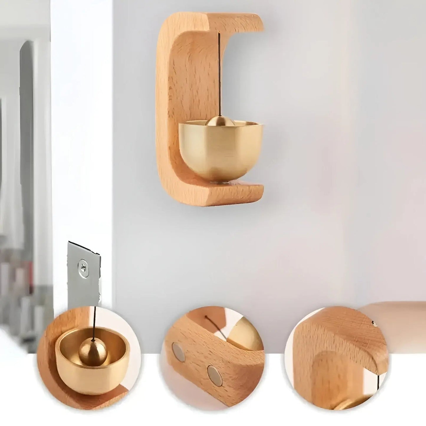 Skorter | Door bells - Melodic - Decorative wood - Japanese style - Singing bowl bell