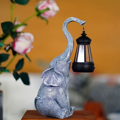 Skorter | Solar Elephant Garden Lamp – Warm Ambient Light
