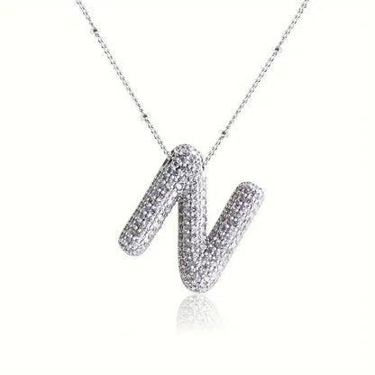 Skorter | Alphabet-Diamond-Pendant-Necklace