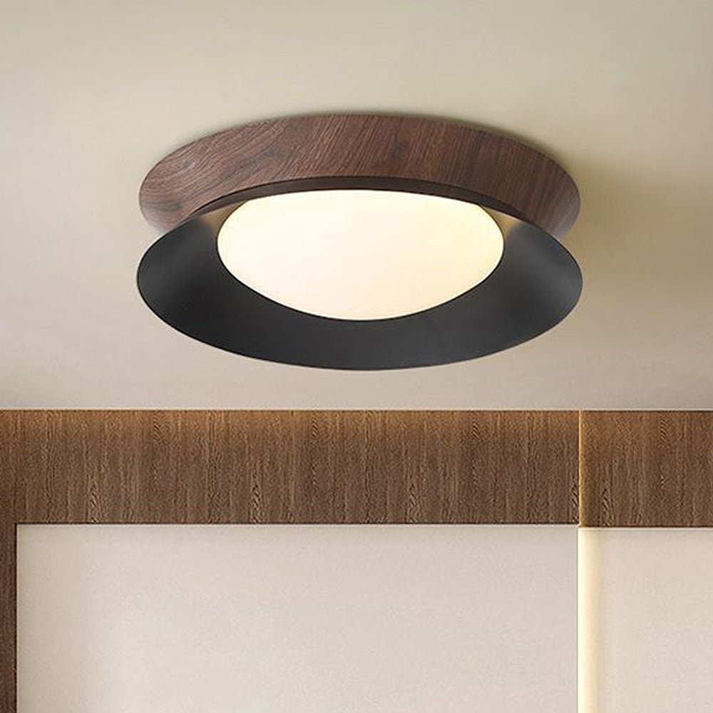 Natural LED Wood Grain Ceiling Light - SKØRTER