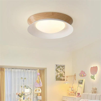 Natural LED Wood Grain Ceiling Light - SKØRTER