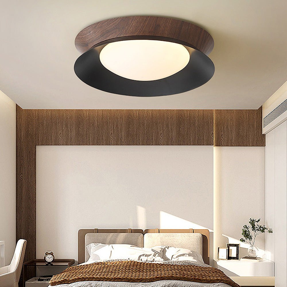 Natural LED Wood Grain Ceiling Light - SKØRTER