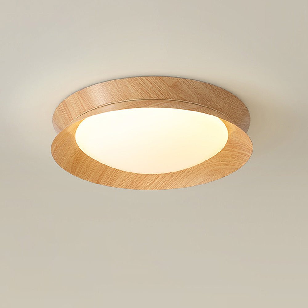 Natural LED Wood Grain Ceiling Light - SKØRTER