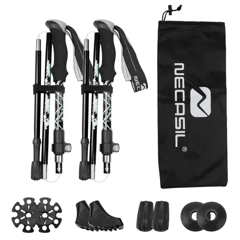 Skorter | NECASIL – Collapsible Trekking Poles for Stable Hiking Support