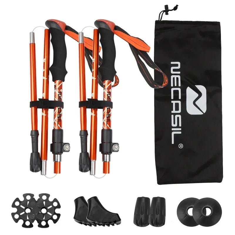 Skorter | NECASIL – Collapsible Trekking Poles for Stable Hiking Support