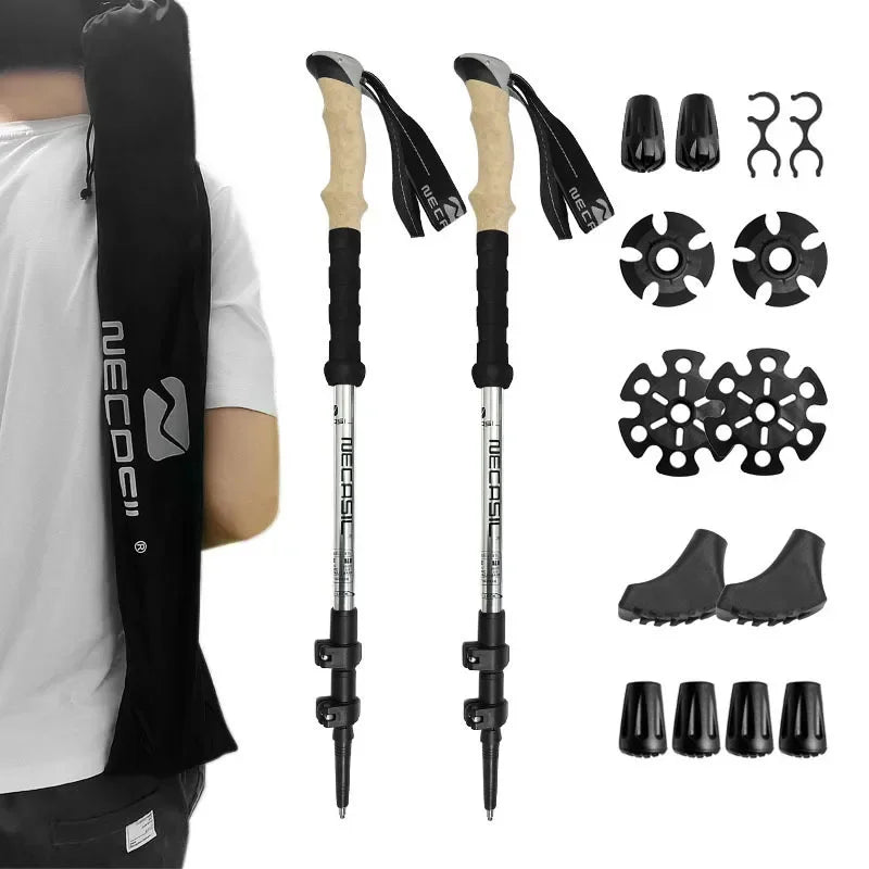 Skorter | NECASIL – Collapsible Trekking Poles for Stable Hiking Support
