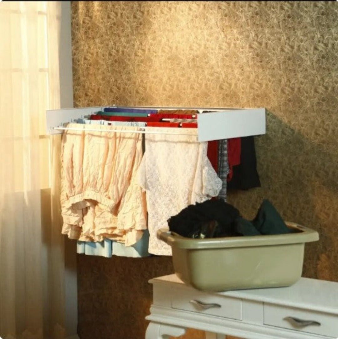 Skorter | AetherDry™ | Foldable Wall-Mounted Drying Rack | Space-Saving Laundry Solution for Efficient Drying in Small Spaces