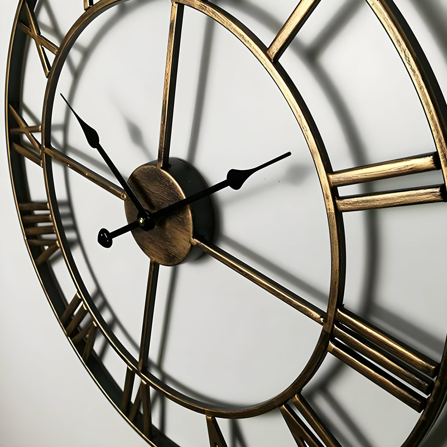 Skorter | Roman Numerals Iron Art Wall Clock