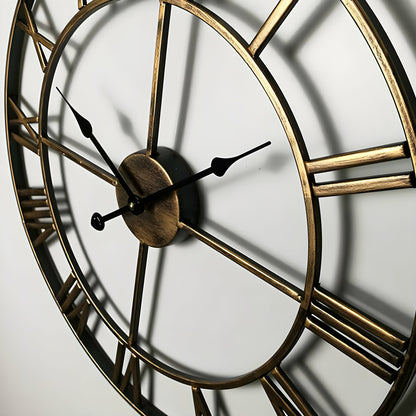 Skorter | Roman Numerals Iron Art Wall Clock