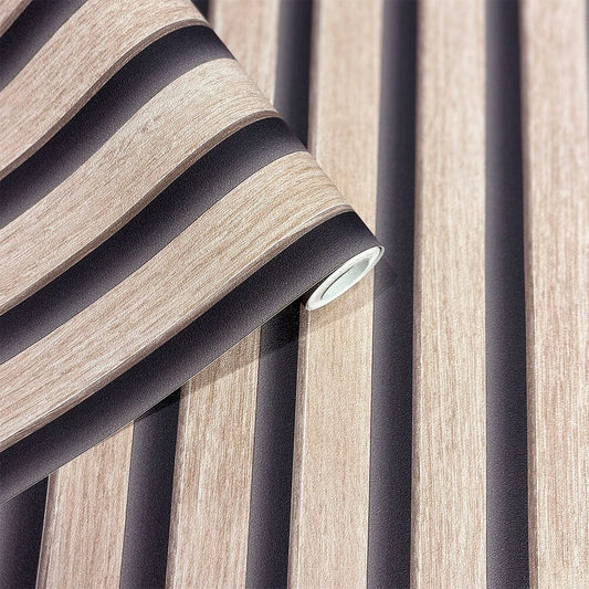 Skorter | Nolita Paneled Oak Effect Wallpaper