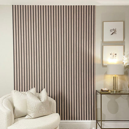 Skorter | Nolita Paneled Oak Effect Wallpaper