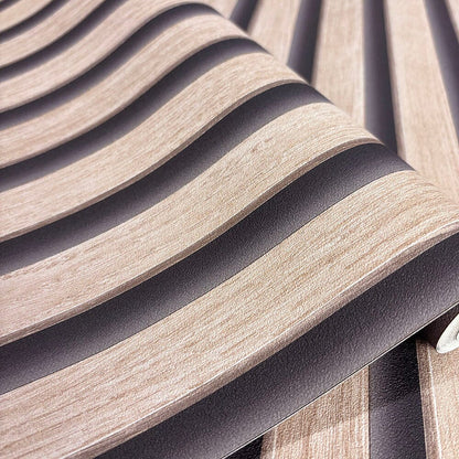 Skorter | Nolita Paneled Oak Effect Wallpaper