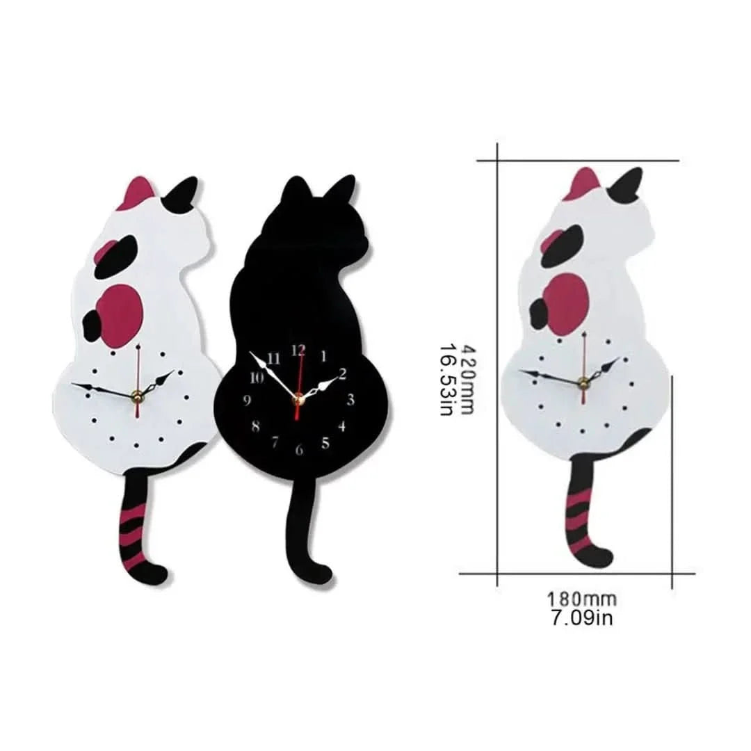 Skorter | Nordic Cat | Swinging Wall Clock