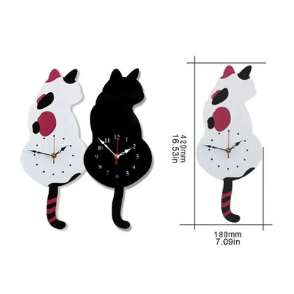 Skorter | Nordic Cat | Swinging Wall Clock