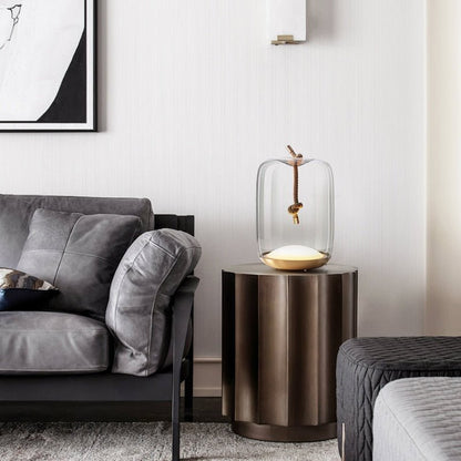 Nordic Brokis Knot Glass Drum Table Lamp - SKØRTER