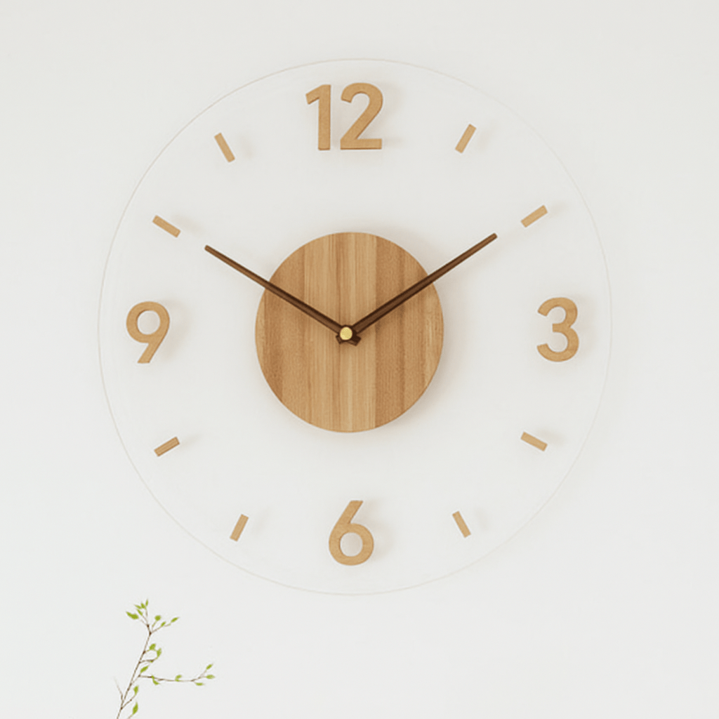 Skorter | NORDORA – Silent Scandinavian Wall Clock Made of Natural Wood