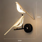 Nordic LED Golden Bird Wall Lamp Parlor Bar Bedside Hanging Light Novelty Rotatable Wall Lamp Bedroom Bedside Indoor Sconce - SKØRTER