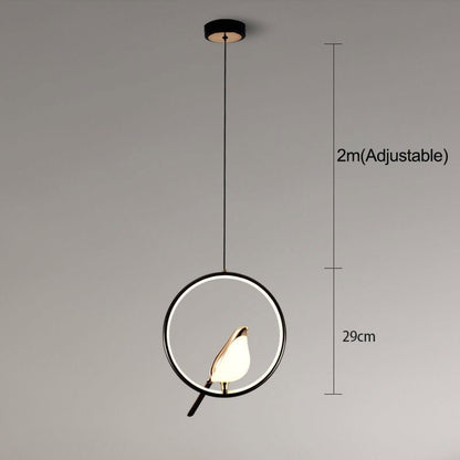 Nordic LED Golden Bird Wall Lamp Parlor Bar Bedside Hanging Light Novelty Rotatable Wall Lamp Bedroom Bedside Indoor Sconce - SKØRTER