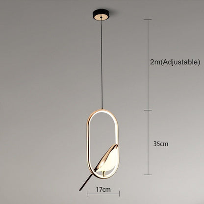 Nordic LED Golden Bird Wall Lamp Parlor Bar Bedside Hanging Light Novelty Rotatable Wall Lamp Bedroom Bedside Indoor Sconce - SKØRTER