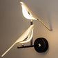 Nordic LED Golden Bird Wall Lamp Parlor Bar Bedside Hanging Light Novelty Rotatable Wall Lamp Bedroom Bedside Indoor Sconce - SKØRTER
