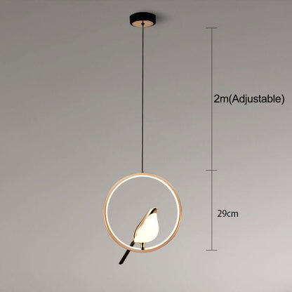 Nordic LED Golden Bird Wall Lamp Parlor Bar Bedside Hanging Light Novelty Rotatable Wall Lamp Bedroom Bedside Indoor Sconce - SKØRTER