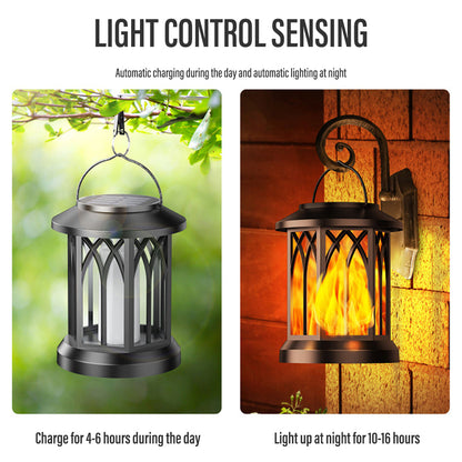 Skorter | FlameGlow™ - Hanging Solar Flame Lantern (2-Pack)
