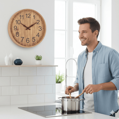 Skorter | OAKTICK – Silent Wooden Wall Clock with Natural Charm