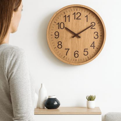 Skorter | OAKTICK – Silent Wooden Wall Clock with Natural Charm